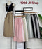 Casual Side Strip Drawstring High Waist Cargo Skirts